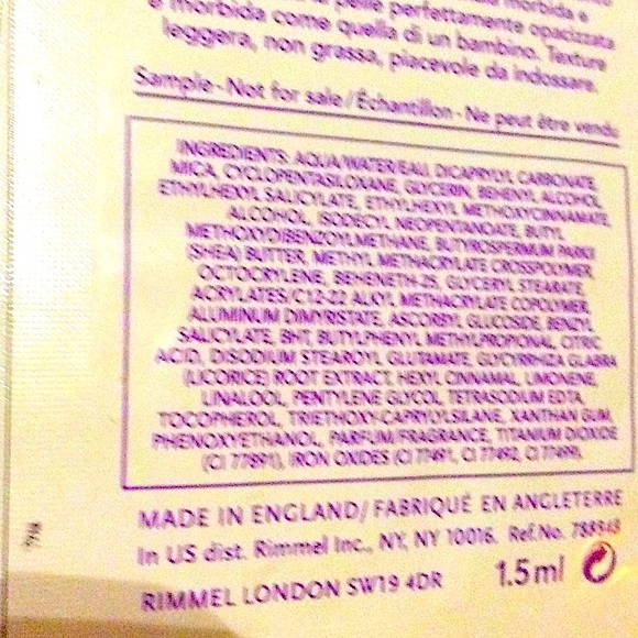 💝RIMMEL💝40 PACKS OF TRAVEL SIZE OF MATTE LIQUID MOUSSE FOUNDATION💖 - Picture 5 of 5